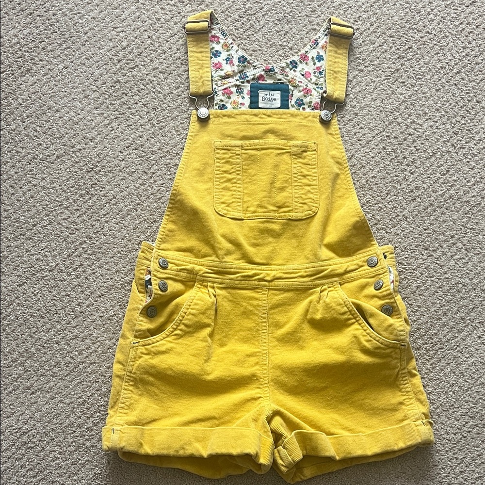 Mini Boden Yellow Kids Overalls